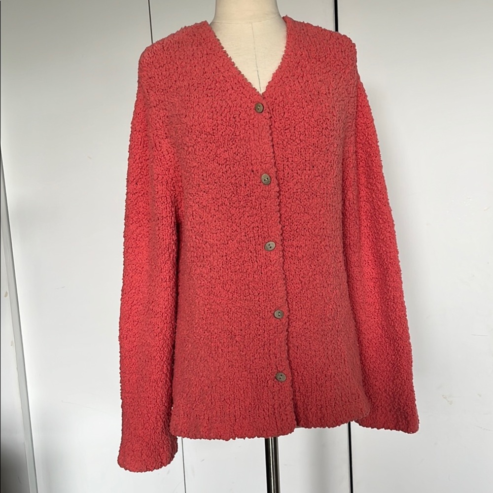 Women's Cozy Coral Cardigan